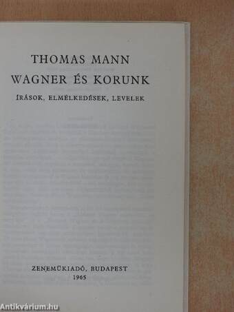 Wagner és korunk