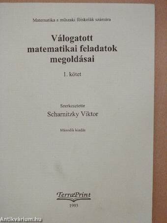 Válogatott matematikai feladatok megoldásai 1-2.