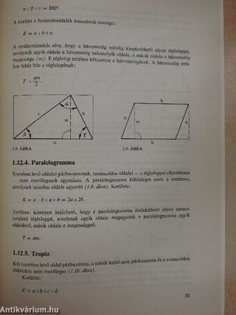 Műszaki alapismeretek - matematika