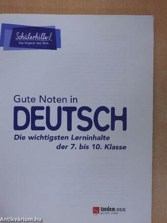 Gute Noten in Deutsch