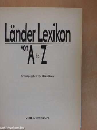 Länder Lexikon von A bis Z