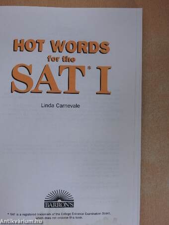 Hot Words for the Sat I