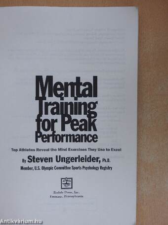 Mental Training for Peak Performance