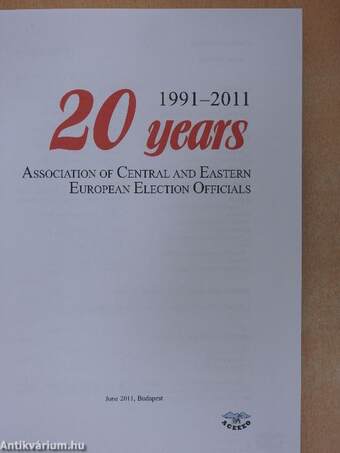 20 Years Association of Central and Eastern European Election Officials