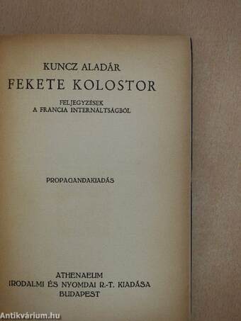 Fekete kolostor I-II.