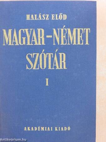 Magyar-német szótár I-II.