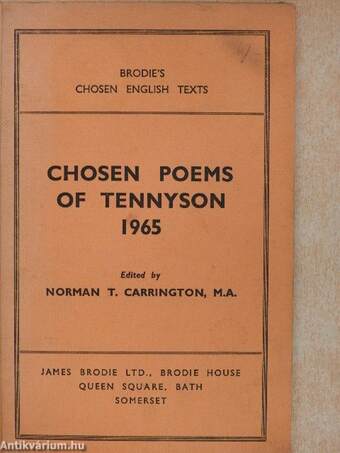 Chosen Poems of Tennyson
