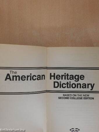 The American Heritage Dictionary