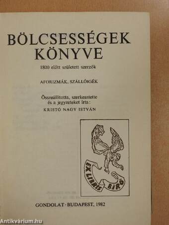 Bölcsességek könyve I-II.