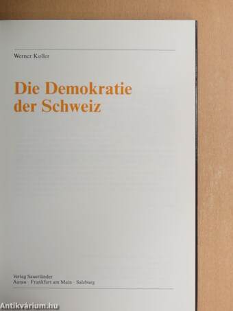 Die Demokratie der Schweiz