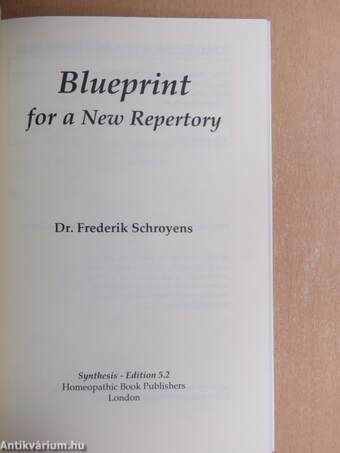 Blueprint for a New Repertory