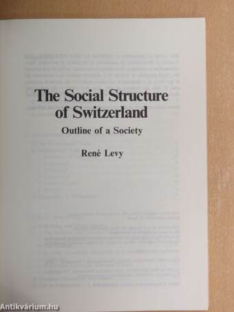 The Social Structure of Switzerland