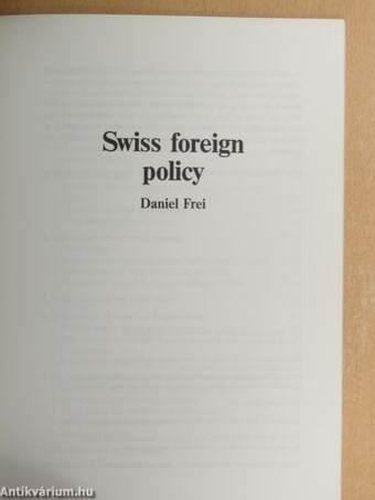 Swiss foreign policy