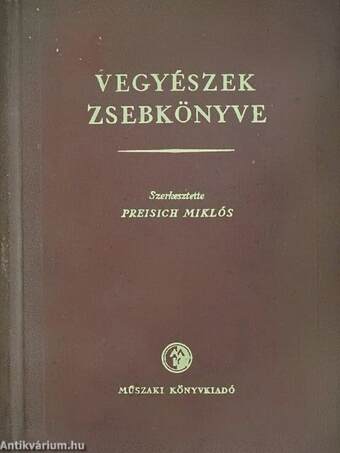 Vegyészek zsebkönyve