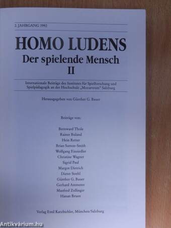 Homo Ludens II.