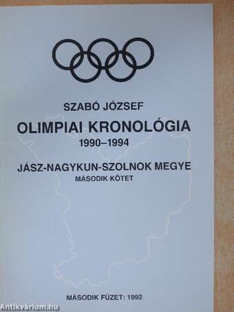 Jász-Nagykun-Szolnok Megye Olimpiai kronológia 1990-1994 II.