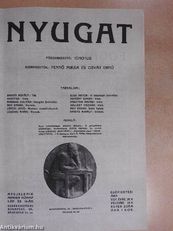 Nyugat 1909. I-II.