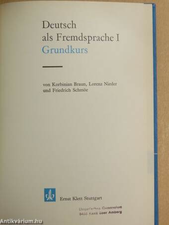 Deutsch als Fremdsprache I. - Grundkurs