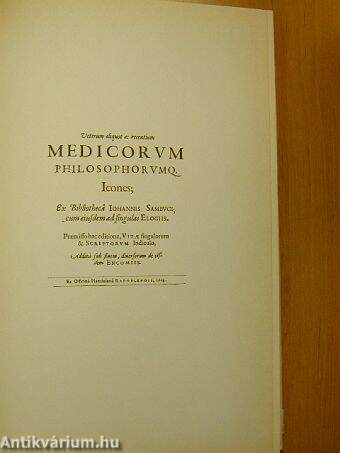 Veterum aliquot ac. recentium Medicorum Philosophorumq. Icones