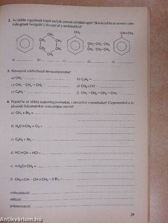 Kémia munkafüzet 10.