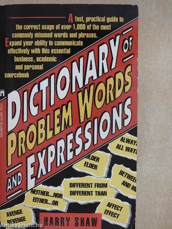 Dictionary of Problem Words and Expressions