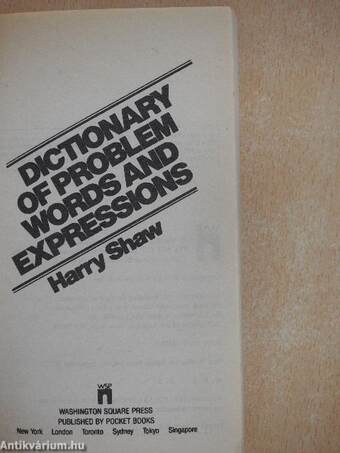 Dictionary of Problem Words and Expressions