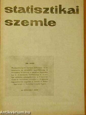 Statisztikai Szemle 1984. július