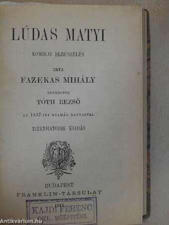 Vojtina ars poétikája/Lúdas Matyi/Az hiresneves Tholdi Miklósnak jeles cselekedetiről és bajnokságáról való historia/Kölcsey Ferencz versei/Tompa Mihály népregéi