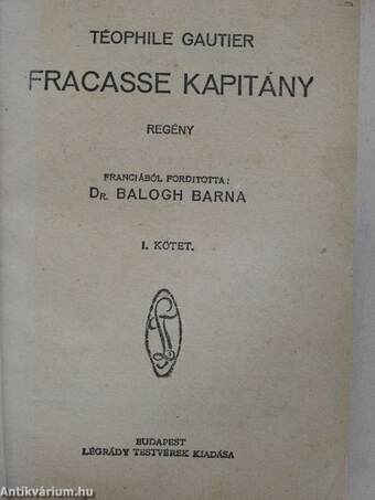 Fracasse kapitány I-II.