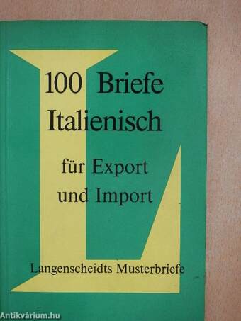 100 Briefe Italienisch für Export und Import