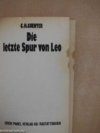 Die letzte Spur von Leo