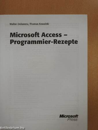 Microsoft Access - Programmier-Rezepte