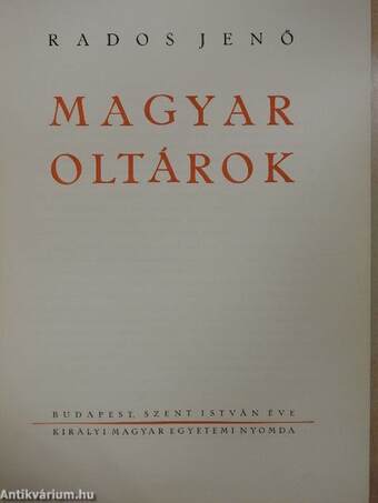 Magyar oltárok