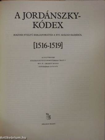 A Jordánszky-kódex 1516-1519 II. (töredék)