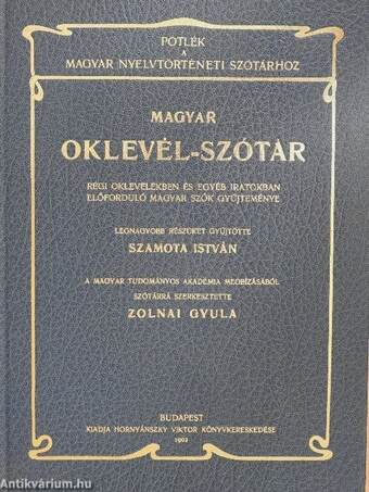 Magyar oklevél-szótár