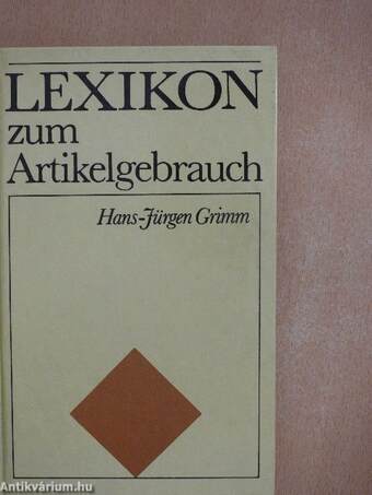 Lexikon zum Artikelgebrauch