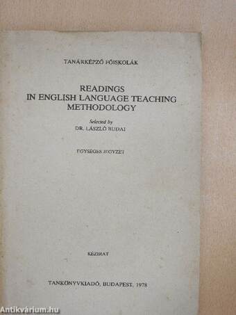 Readings in English Language Teaching Methodology