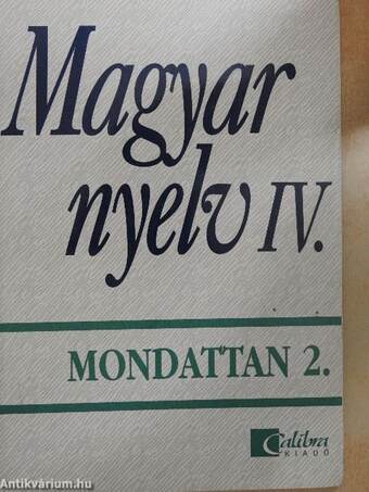 Magyar nyelv IV.