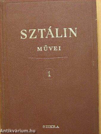 I. V. Sztálin művei 1.