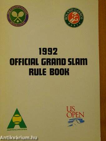 1992 Official Grand Slam rule book
