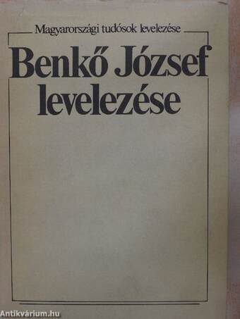 Benkő József levelezése