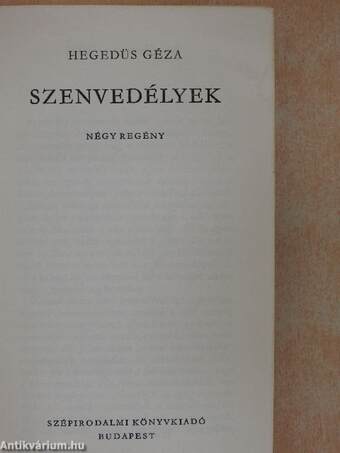 Szenvedélyek