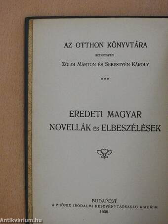 Eredeti magyar novellák és elbeszélések II.