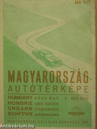 Magyarország autótérképe (térkép)