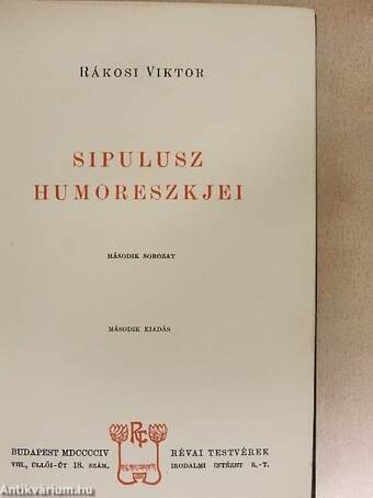 Sipulusz humoreszkjei II.