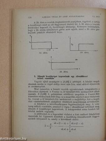 Operátorszámítás és nemstacionárius jelenségek elektrotechnikai alkalmazásai