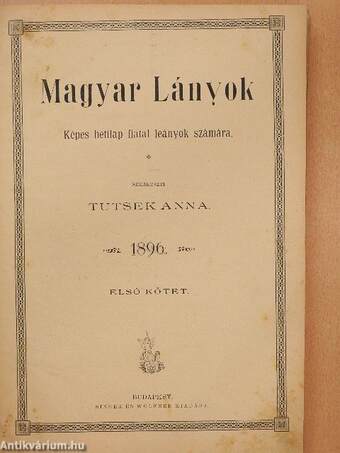 Magyar Lányok 1896. január-június