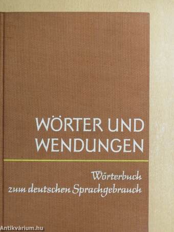 Wörter und Wendungen