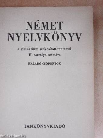 Német nyelvkönyv II.