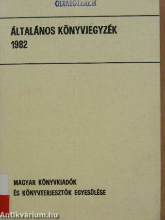 Általános könyvjegyzék 1982